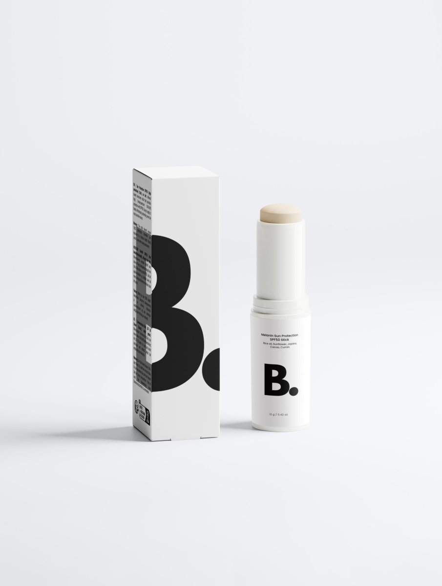 🌤️ SPF50 Stick, Protection Solaire minérale de la Mélanine - B.